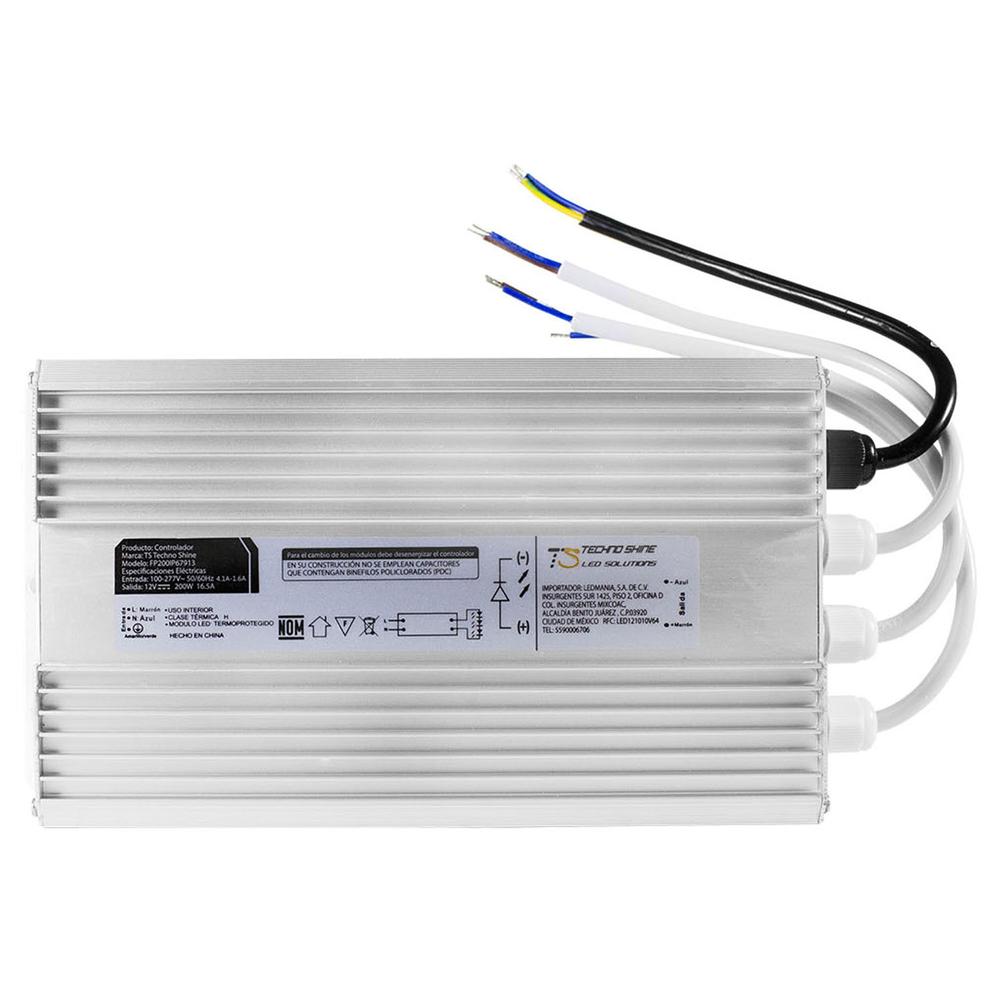 Foto 1 | Transformador Fuente De Poder 16.6a Techno Shine 200w Ip67