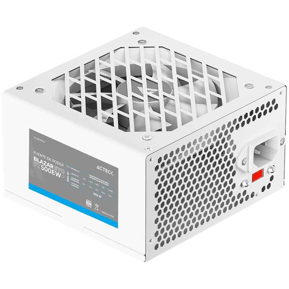 Foto 2 pulgar | Fuente De Poder Pc 500w Acteck Blazar Evo Ft500ew Atx Blanco Es-05001ew