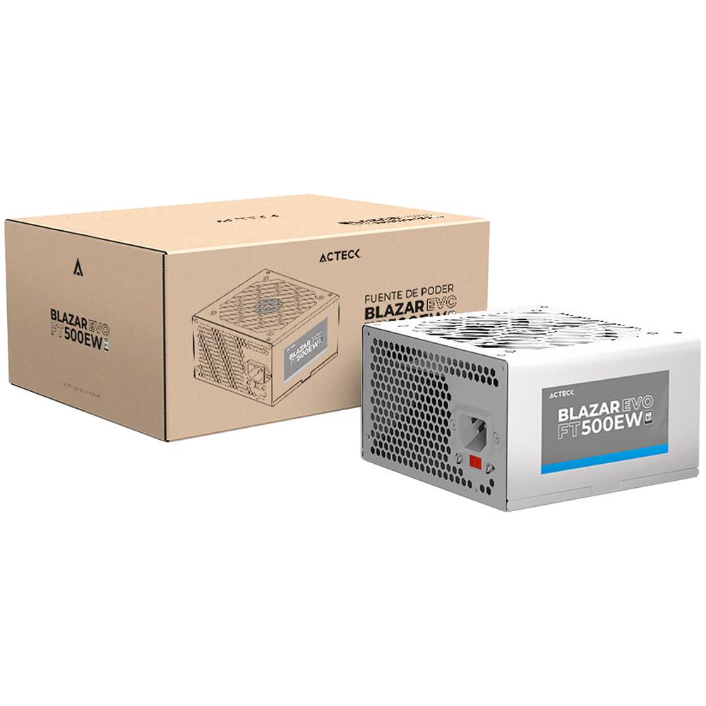 Foto 7 pulgar | Fuente De Poder Pc 500w Acteck Blazar Evo Ft500ew Atx Blanco Es-05001ew