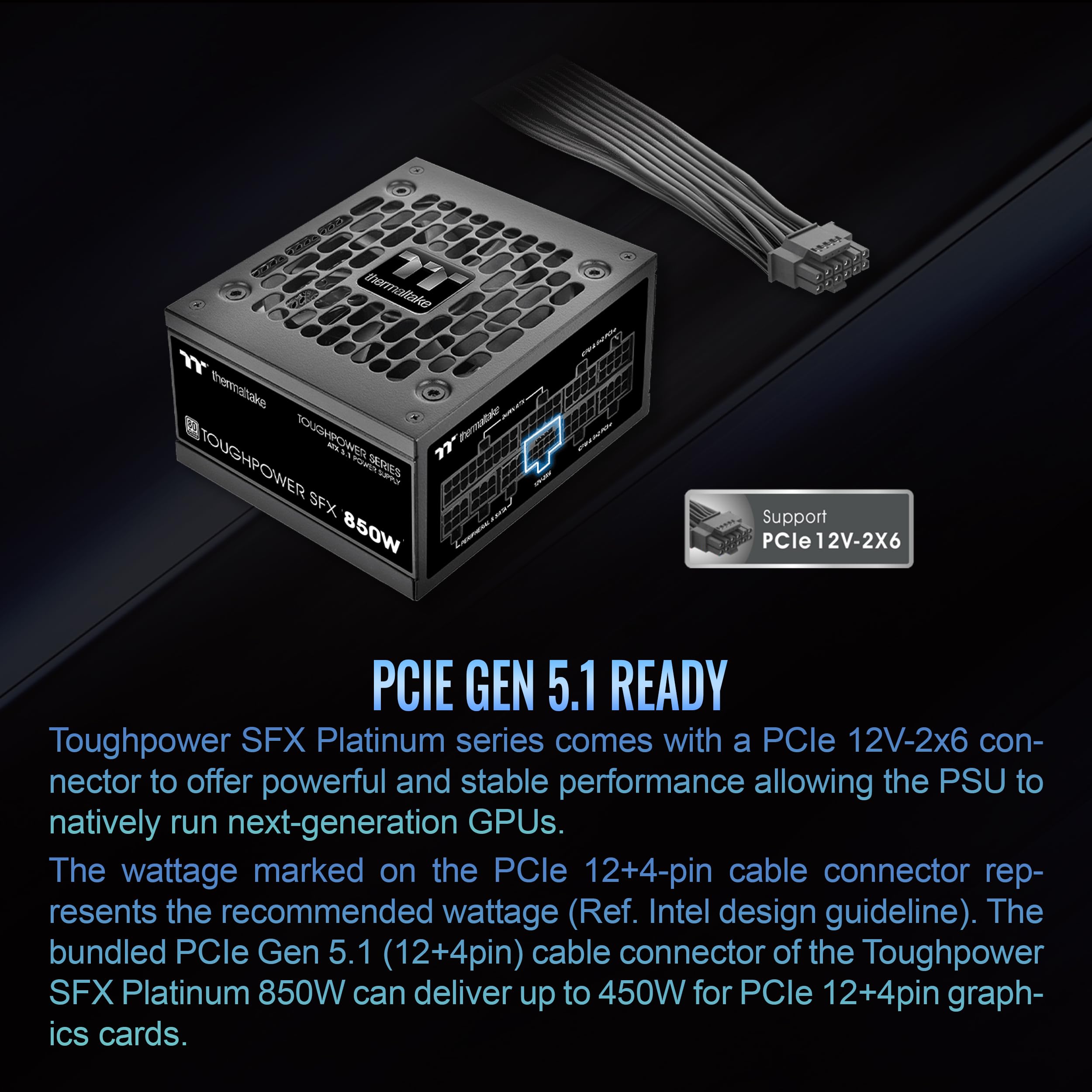 Foto 5 pulgar | Fuente De Alimentación Thermaltake Toughpower Sfx 850w 80plus Platinum - Venta Internacional.