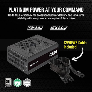 Foto 3 | Fuente De Alimentación Corsair Hx1500i Ultra Low Noise 80 Plus Platinum - Venta Internacional.