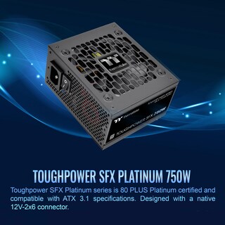Foto 2 | Fuente de Alimentación Thermaltake Toughpower Sfx 750w 80plus Platinum - Venta Internacional