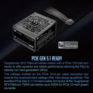 Foto 4 | Fuente de Alimentación Thermaltake Toughpower Sfx 750w 80plus Platinum - Venta Internacional