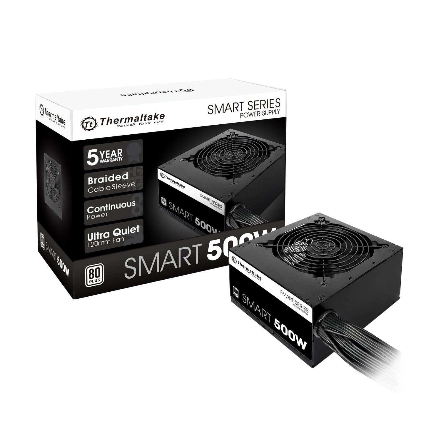Foto 2 pulgar | Fuente De Alimentación Thermaltake Smart 500w 80+ White Certificada - Venta Internacional.