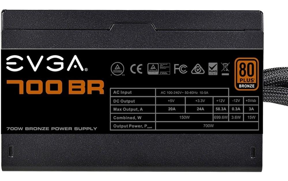Foto 5 pulgar | Fuente De Alimentación Evga 700 Br 700w 80+ Bronze Con 3 Años De Garantía - Venta Internacional.