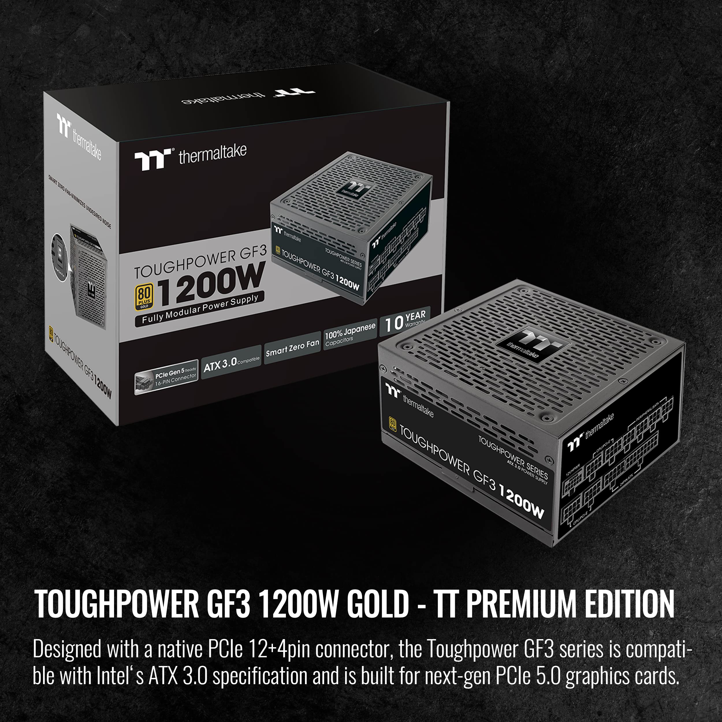 Foto 3 pulgar | Fuente De Alimentación Thermaltake Toughpower Gf3 1200w 80+ Gold - Venta Internacional.