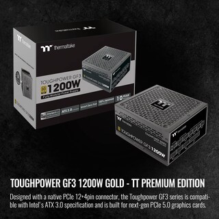Foto 2 | Fuente De Alimentación Thermaltake Toughpower Gf3 1200w 80+ Gold - Venta Internacional.