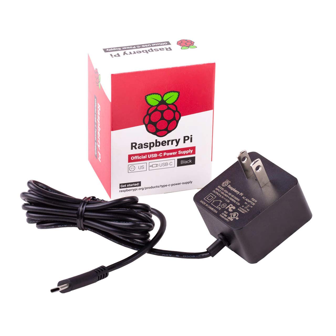 Foto 2 pulgar | Fuente De Alimentación Raspberry Pi 15 W Usb-c 5.1 V 3 A Con Cable De 1.5 M - Venta Internacional.