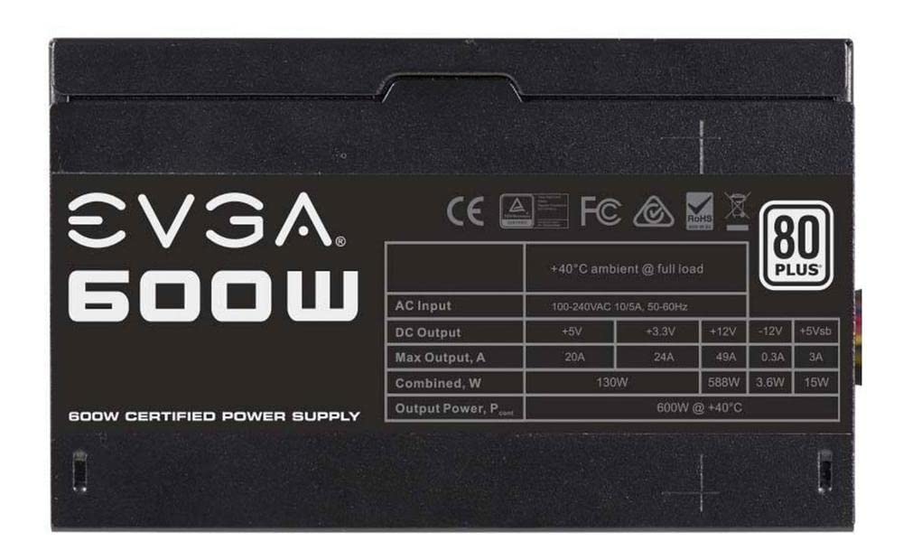Foto 4 | Fuente De Alimentación Evga 600w 80 Plus Certificada 100-w1-0600-k1 - Venta Internacional.