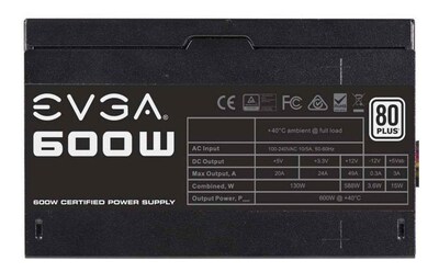 Foto 4 | Fuente De Alimentación Evga 600w 80 Plus Certificada 100-w1-0600-k1 - Venta Internacional.