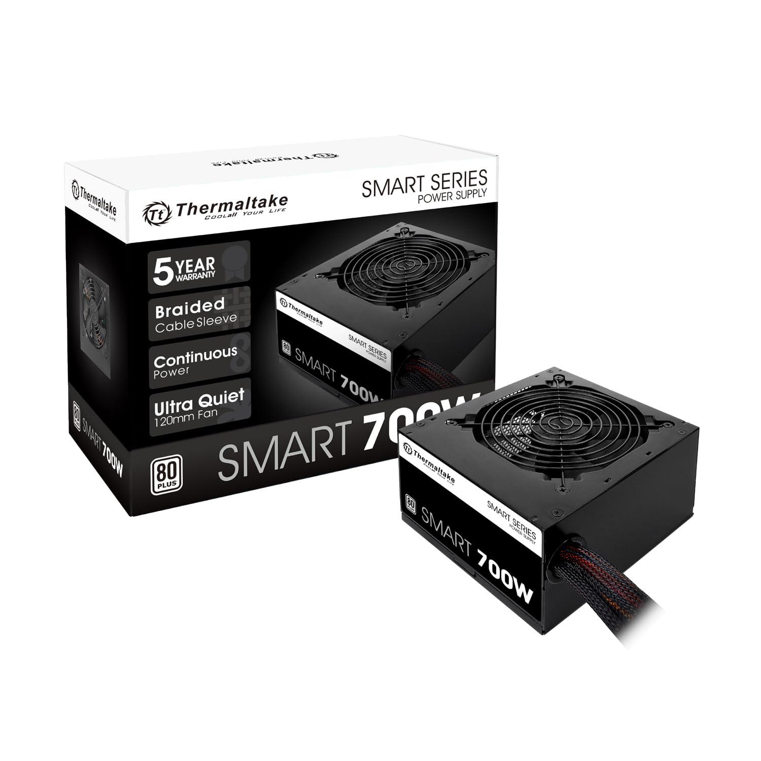 Fuente De Alimentación Thermaltake Smart 700w 80+ White Certificada - Venta Internacional.