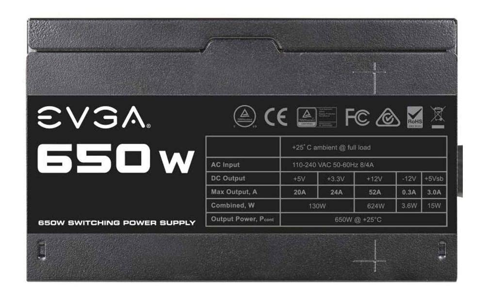 Foto 6 pulgar | Fuente De Alimentación Evga 650 N1 650w 100-240vac Con 2 Años De Garantía - Venta Internacional.
