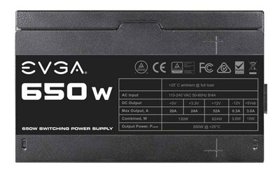 Foto 5 | Fuente De Alimentación Evga 650 N1 650w 100-240vac Con 2 Años De Garantía - Venta Internacional.
