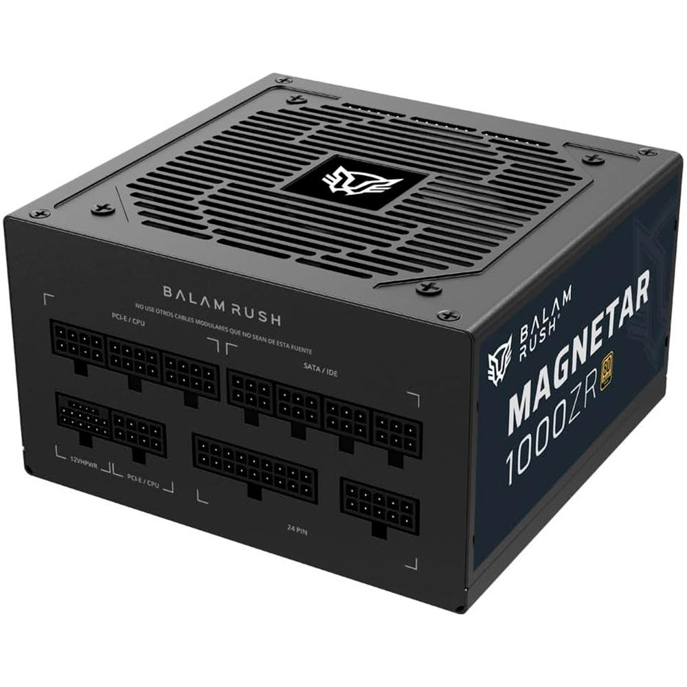 Foto 3 pulgar | Fuente De Poder Pc 1000w Gamer Balam Rush Magnetar 1000zr 80 Plus Gold Modular Negro Br-940306
