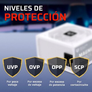 Foto 4 | Fuente De Poder Pc 1000w Gamer Balam Rush Magnetar 1000zr 80 Plus Gold Modular Blanco Br-940313