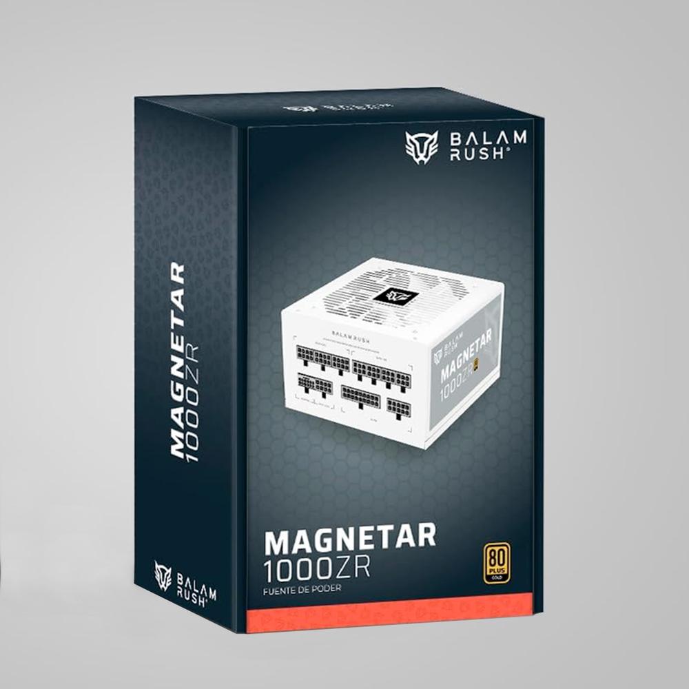 Foto 6 | Fuente De Poder Pc 1000w Gamer Balam Rush Magnetar 1000zr 80 Plus Gold Modular Blanco Br-940313