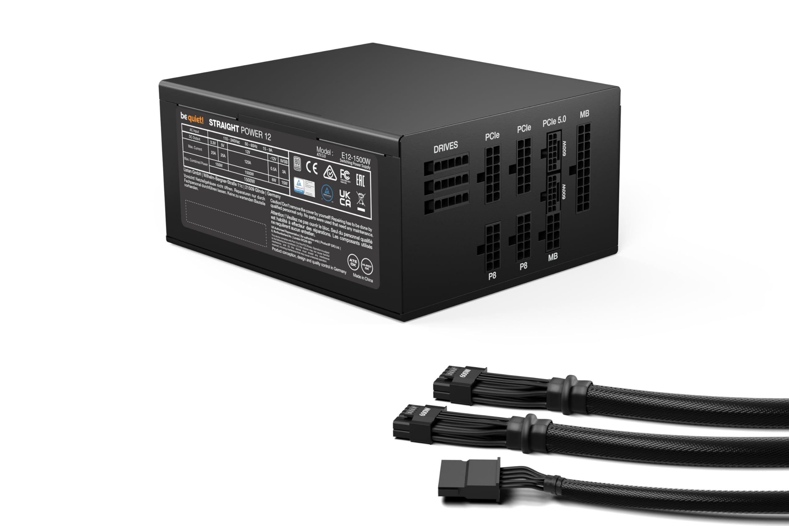 Foto 3 pulgar | ¡fuente De Alimentación, Silencio! Straight Power 12 1500 W 80 Plus Platinum - Venta Internacional.