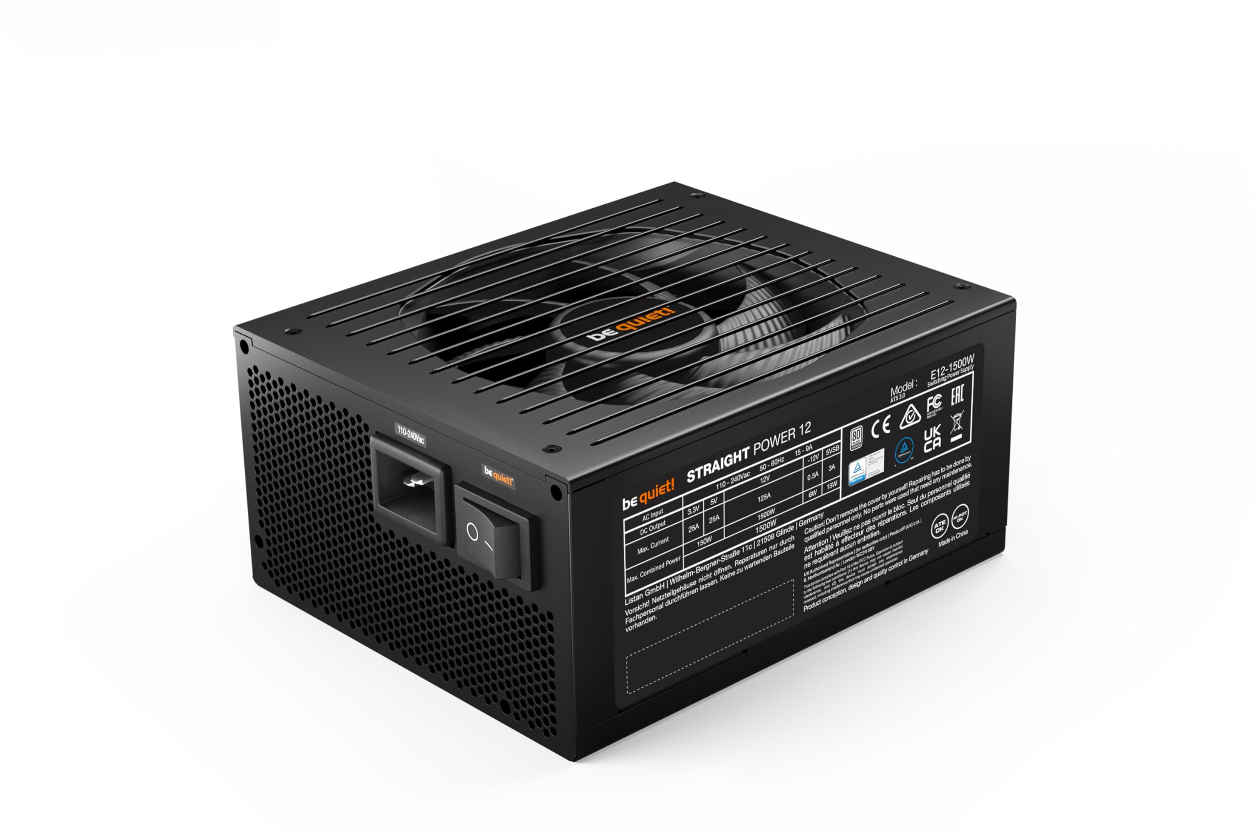 Foto 4 pulgar | ¡fuente De Alimentación, Silencio! Straight Power 12 1500 W 80 Plus Platinum - Venta Internacional.