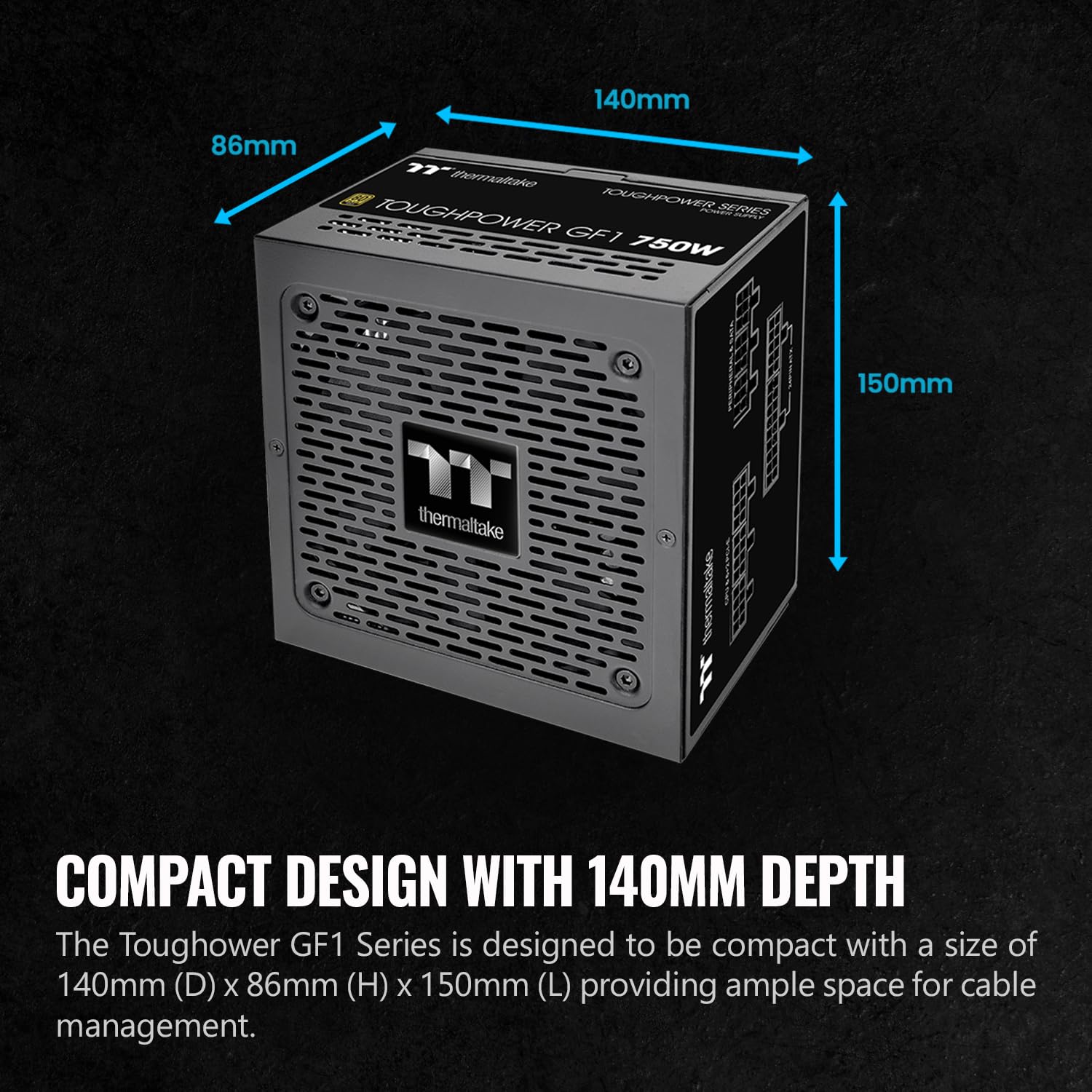 Foto 5 pulgar | Fuente De Alimentación Thermaltake Gf1 (2024) 750w 80 Plus Gold - Venta Internacional.