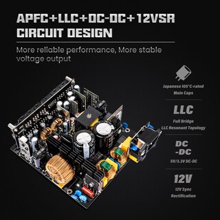 Foto 3 | Fuente De Alimentación Gamemax 1300w 80+ Platinum Certificada Rgb-1300 - Venta Internacional.