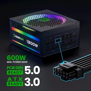 Foto 4 | Fuente De Alimentación Gamemax 1300w 80+ Platinum Certificada Rgb-1300 - Venta Internacional.
