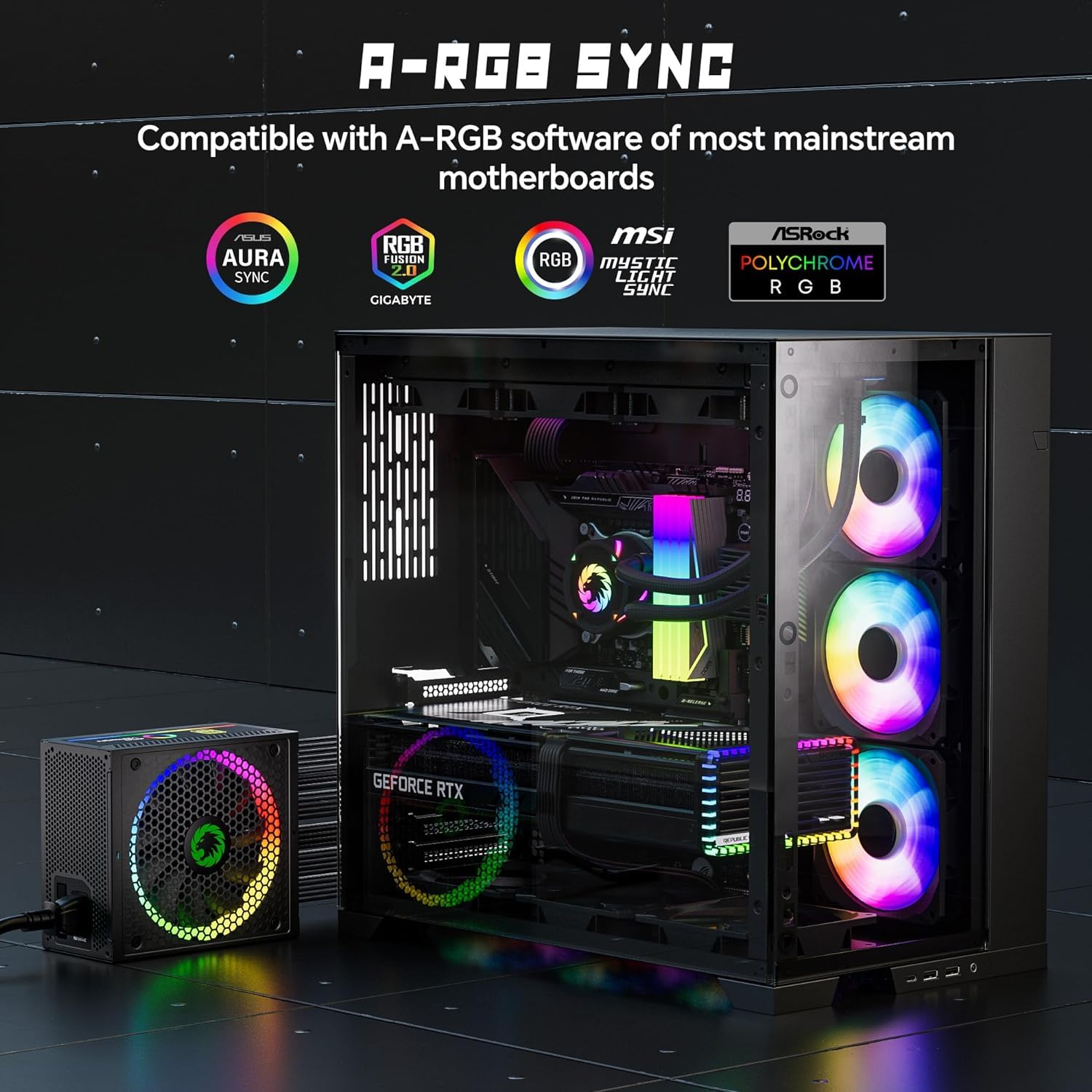 Foto 4 | Fuente De Alimentación Gamemax 850w 80 Plus Gold, Totalmente Modular - Venta Internacional.