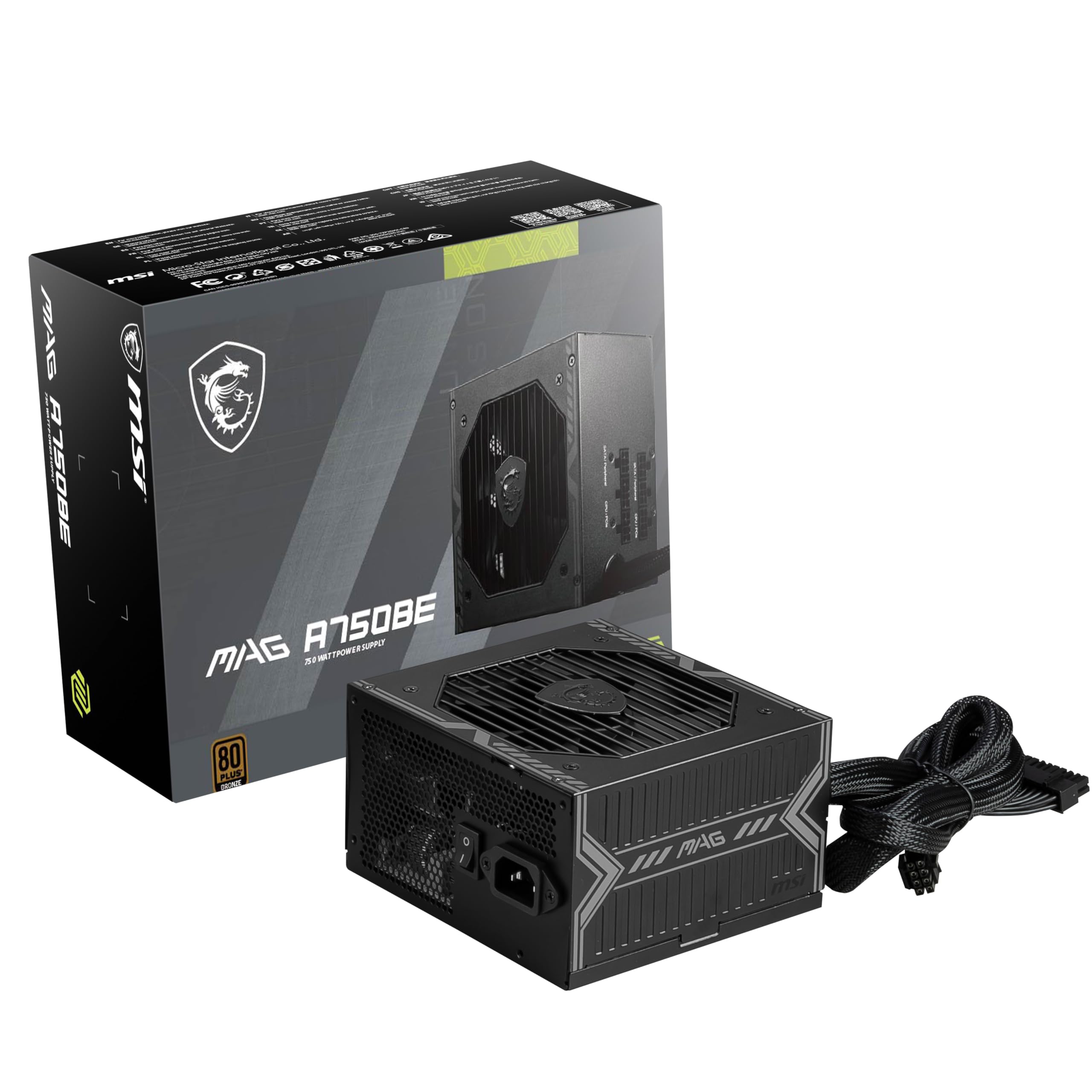 Foto 2 pulgar | Fuente De Alimentación Msi Mag A750be Gaming 750w 80 Plus Bronze - Venta Internacional.