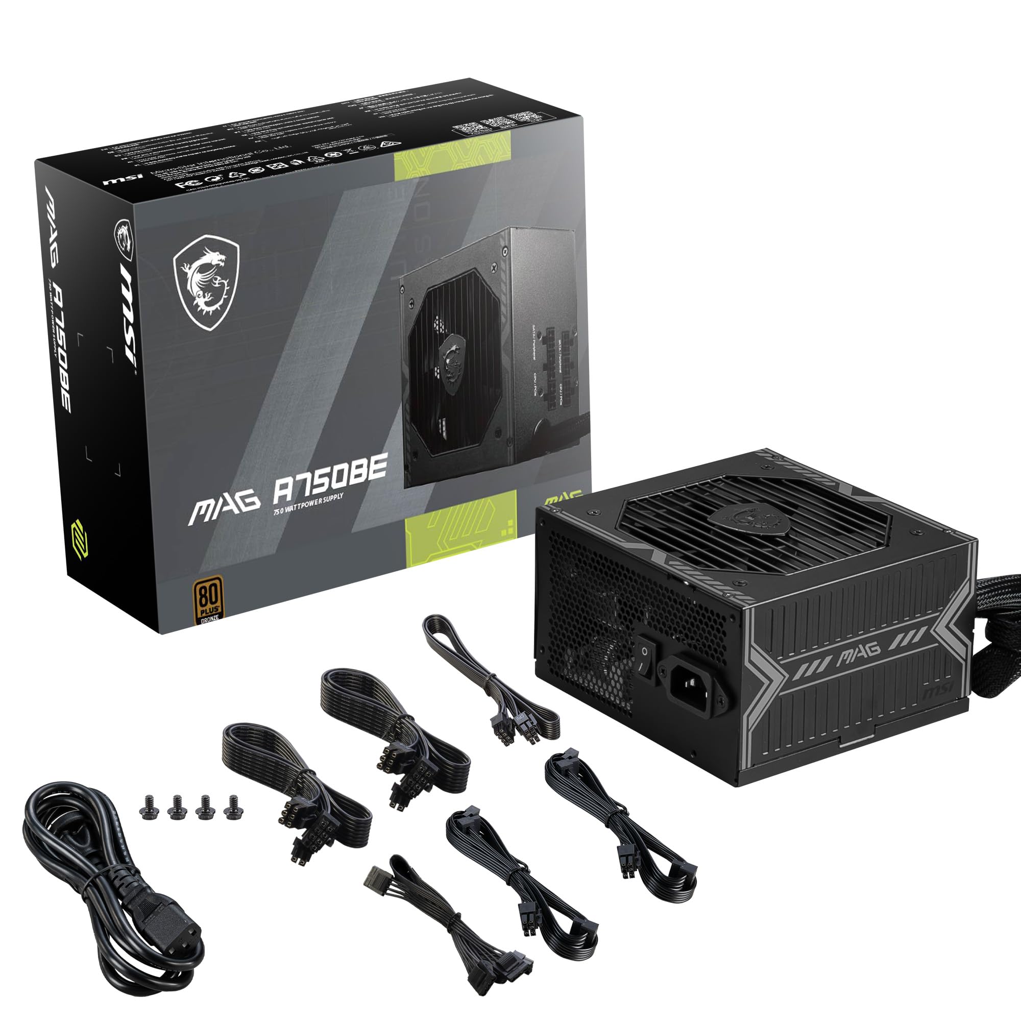Foto 4 pulgar | Fuente De Alimentación Msi Mag A750be Gaming 750w 80 Plus Bronze - Venta Internacional.