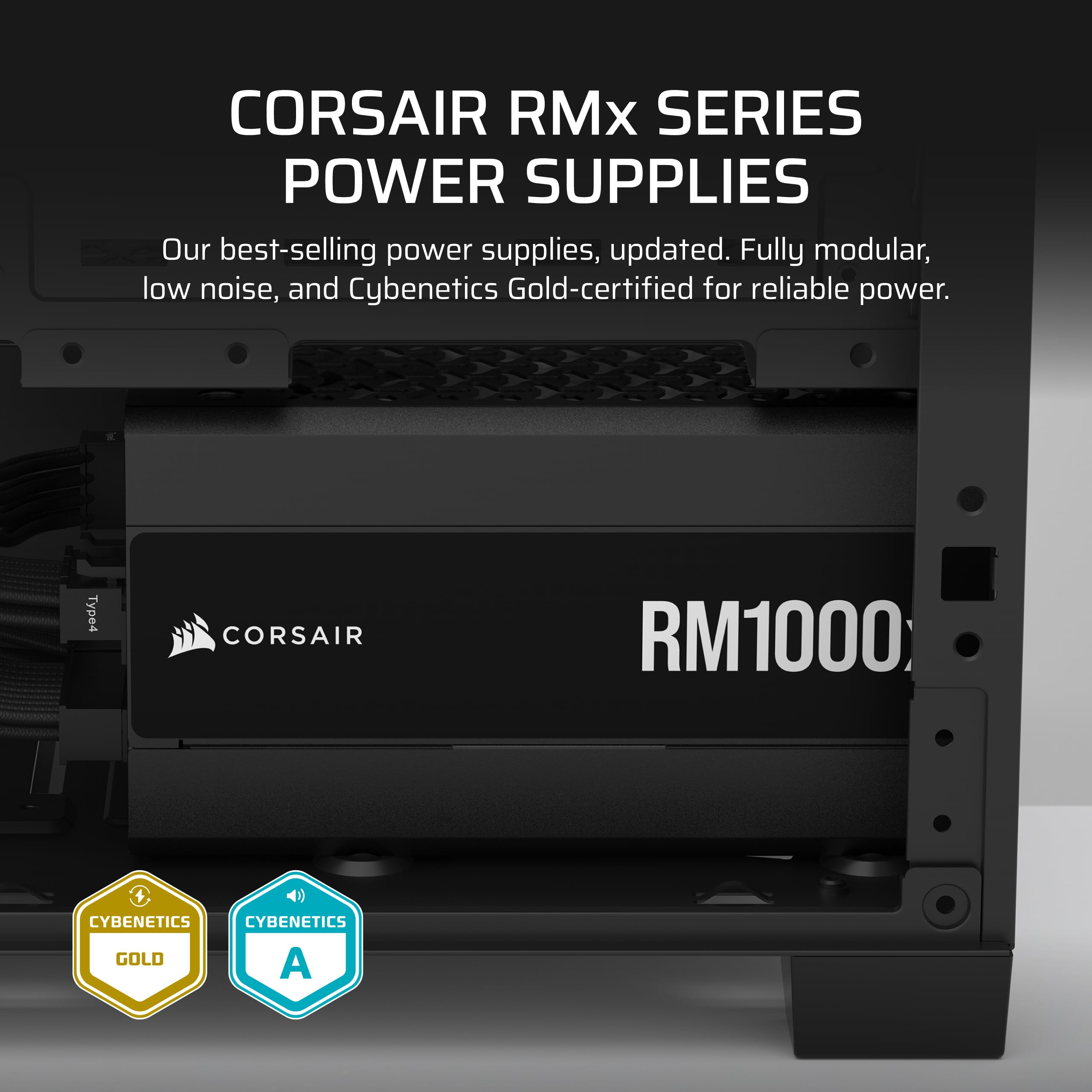 Foto 3 pulgar | Fuente De Alimentación Corsair Rm1000x Totalmente Modular De Bajo Ruido - Venta Internacional.
