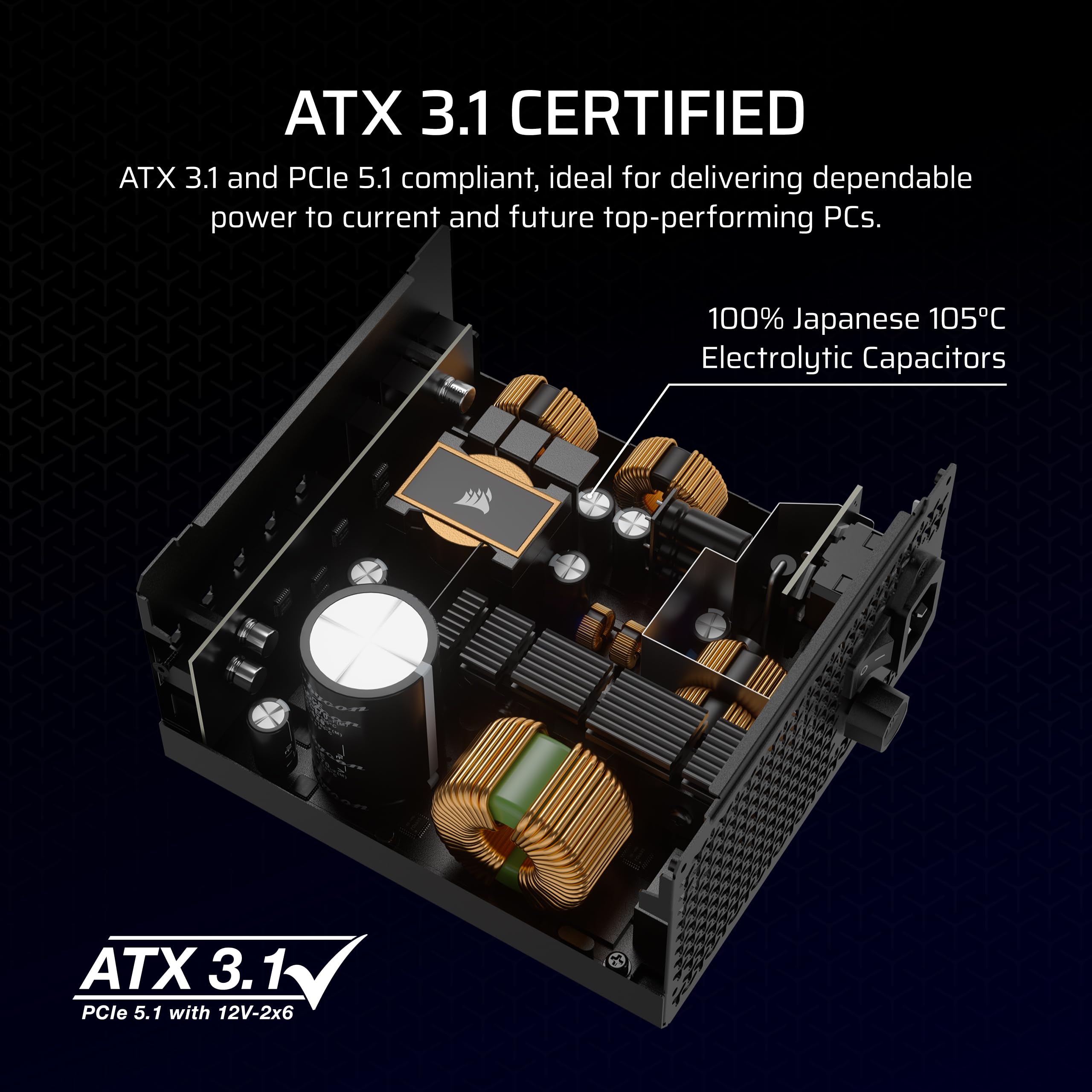 Foto 4 pulgar | Fuente De Alimentación Corsair Rm1000x Totalmente Modular De Bajo Ruido - Venta Internacional.