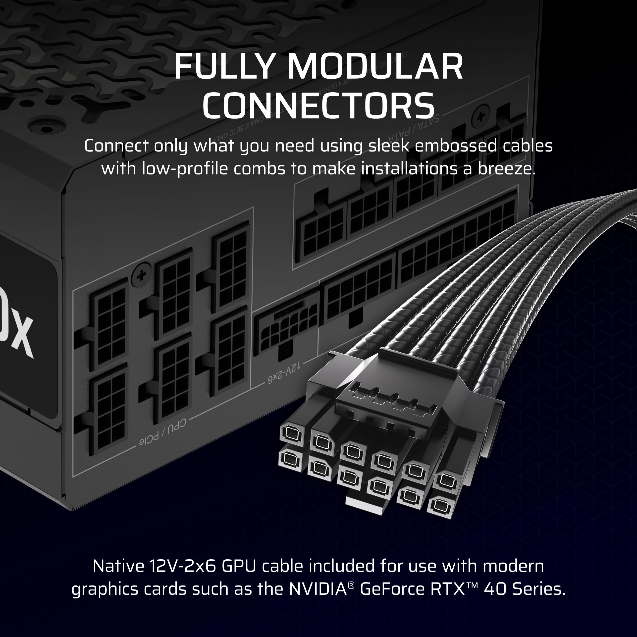 Foto 4 | Fuente De Alimentación Corsair Rm1000x Totalmente Modular De Bajo Ruido - Venta Internacional.