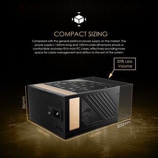 Foto 4 | Fuente De Alimentación Msi Meg Ai1300p Pcie 5 Y Atx 3.0 1300w 80 Plus Platinum - Venta Internacional.