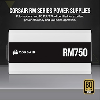 Foto 2 | Fuente de Alimentación Corsair RM Series 750w 80 Plus Gold White - Venta Internacional