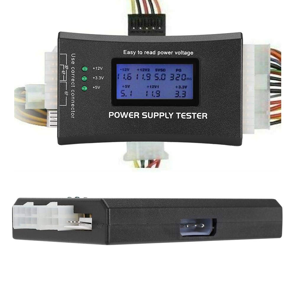 Foto 1 | Comprobador De Fuente De Alimentación Ashata Computer Pc Con Pantalla Lcd Atx - Venta Internacional.
