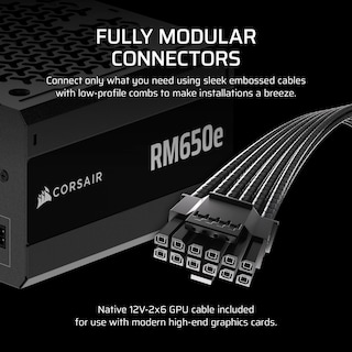 Foto 4 | Fuente De Alimentación Corsair Rm650e (2025) 650w Atx 3.1 Gold - Venta Internacional.