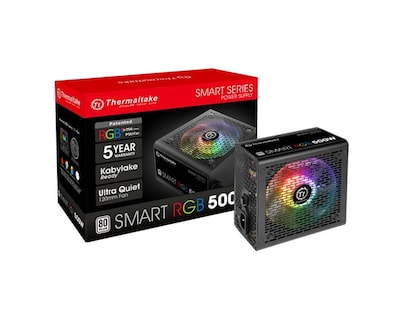 Foto 3 | Fuente De Poder Thermaltake Smart Rgb 80 Plus 20+4 Pin Atx 120mm 500w