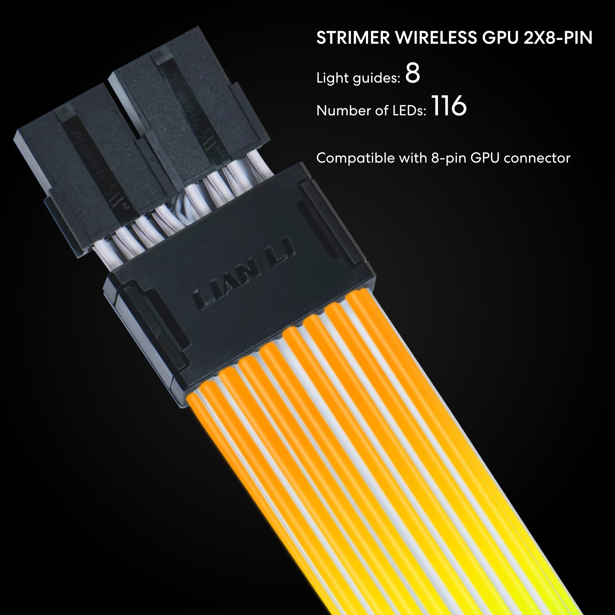 Foto 5 pulgar | Cable De Extensión De Alimentación Lian Li Strimer Inalámbrico De 8 Pines Rgb - Venta Internacional.