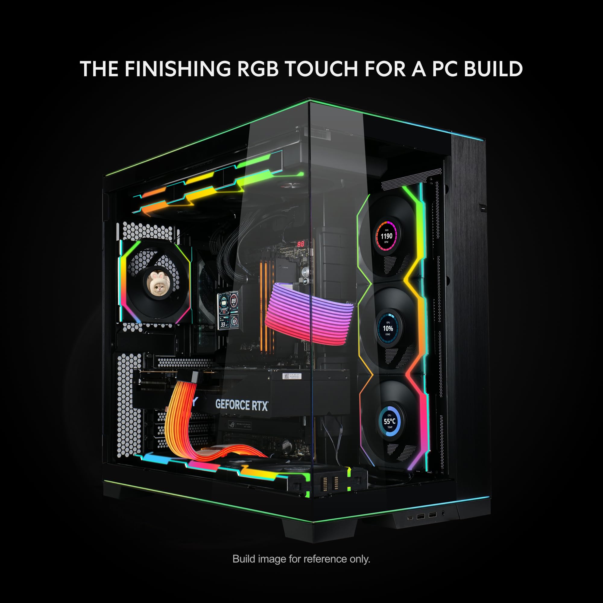 Foto 6 pulgar | Cable De Extensión De Alimentación Lian Li Strimer Inalámbrico De 8 Pines Rgb - Venta Internacional.