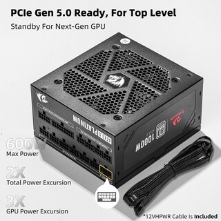 Foto 4 | Fuente De Alimentación Redragon Psu017 80+ Platinum 1000w Atx 3.0 - Venta Internacional.