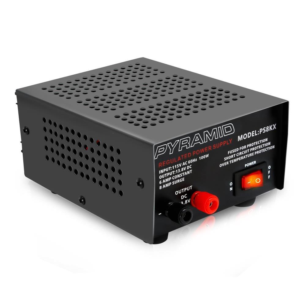 Foto 1 | Fuente De Alimentación De Sobremesa Pyramid Ps8kx 6a 13.8v Dc 115v Ac 100w - Venta Internacional.