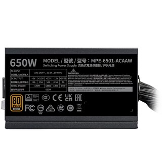 Foto 3 | Fuente De Poder Cooler Master Mwe 650 Bronze V3 650w 80 Plus Mpe-6501-acaaw-3bus