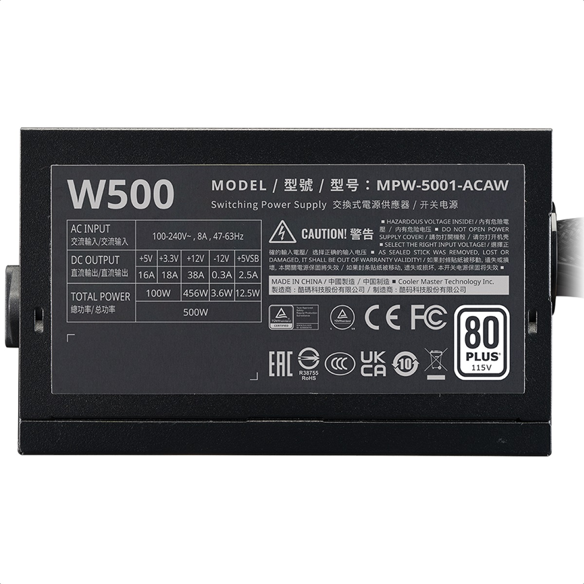 Foto 5 pulgar | Fuente De Poder Cooler Master Elite Nex W500 500w 80 Plus Mpw-5001-acaw-bus