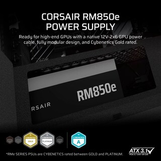 Foto 2 | Fuente De Alimentación Corsair Rm850e (2025) 850w Atx 3.1 Gold - Venta Internacional.