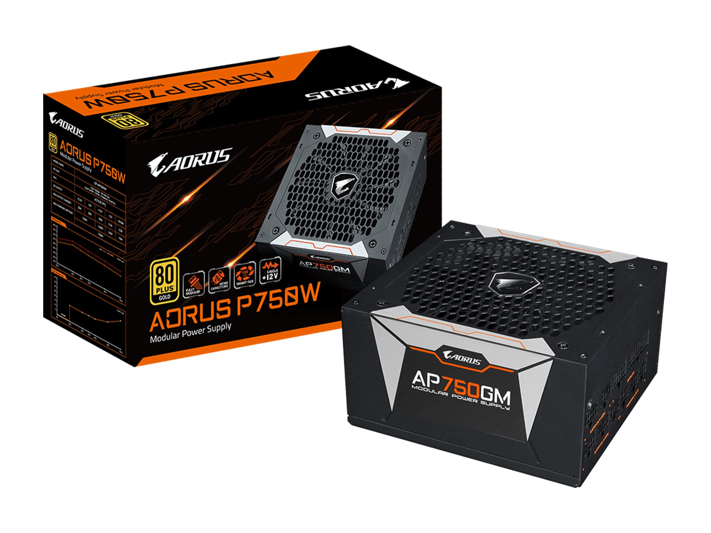 Fuente De Alimentación Gigabyte Aorus P750w 80+ Gold Totalmente Modular - Venta Internacional.