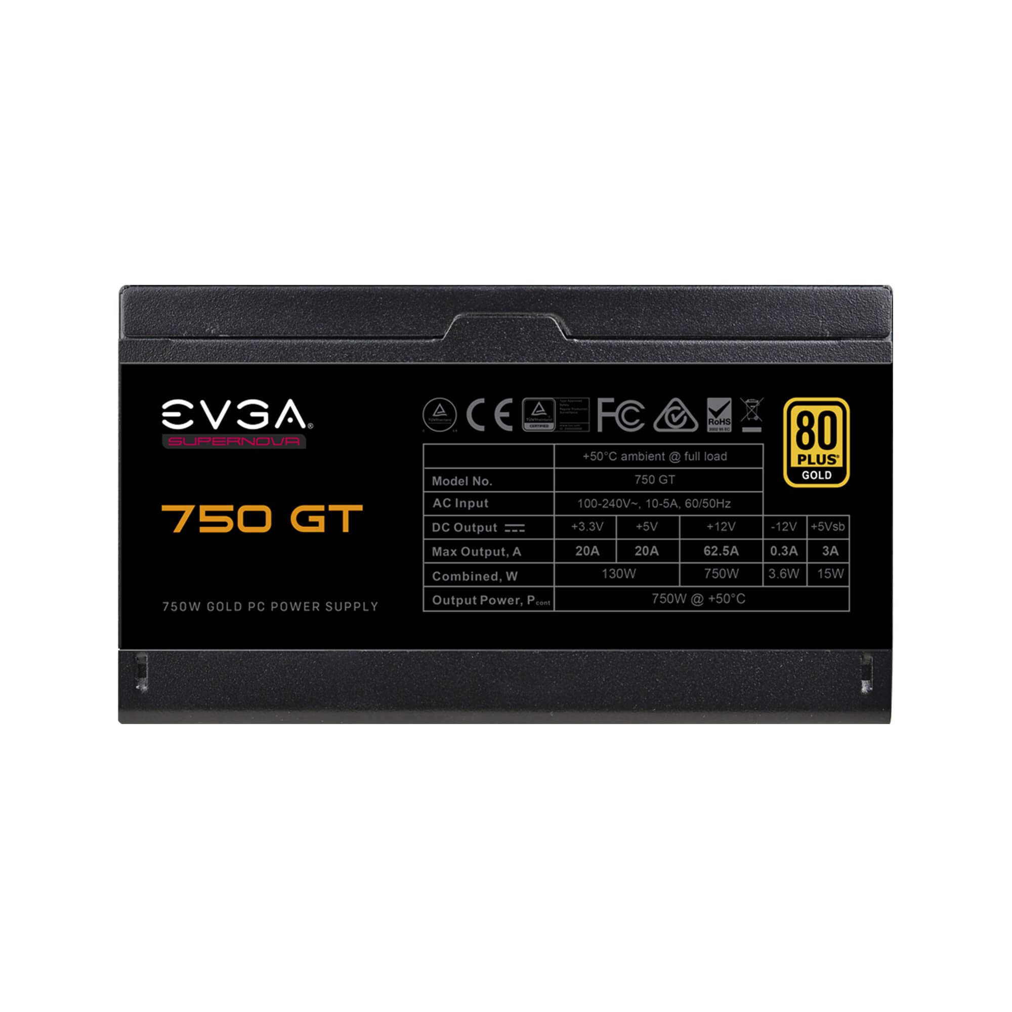 Foto 7 pulgar | Fuente De Alimentación Evga 750 Gt 80 Plus Gold 750w Totalmente Modular - Venta Internacional.