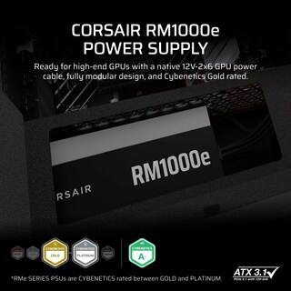Foto 2 | Fuente De Alimentación Corsair Rm1000e (2025) 1000w Atx 3.1 Gold - Venta Internacional.