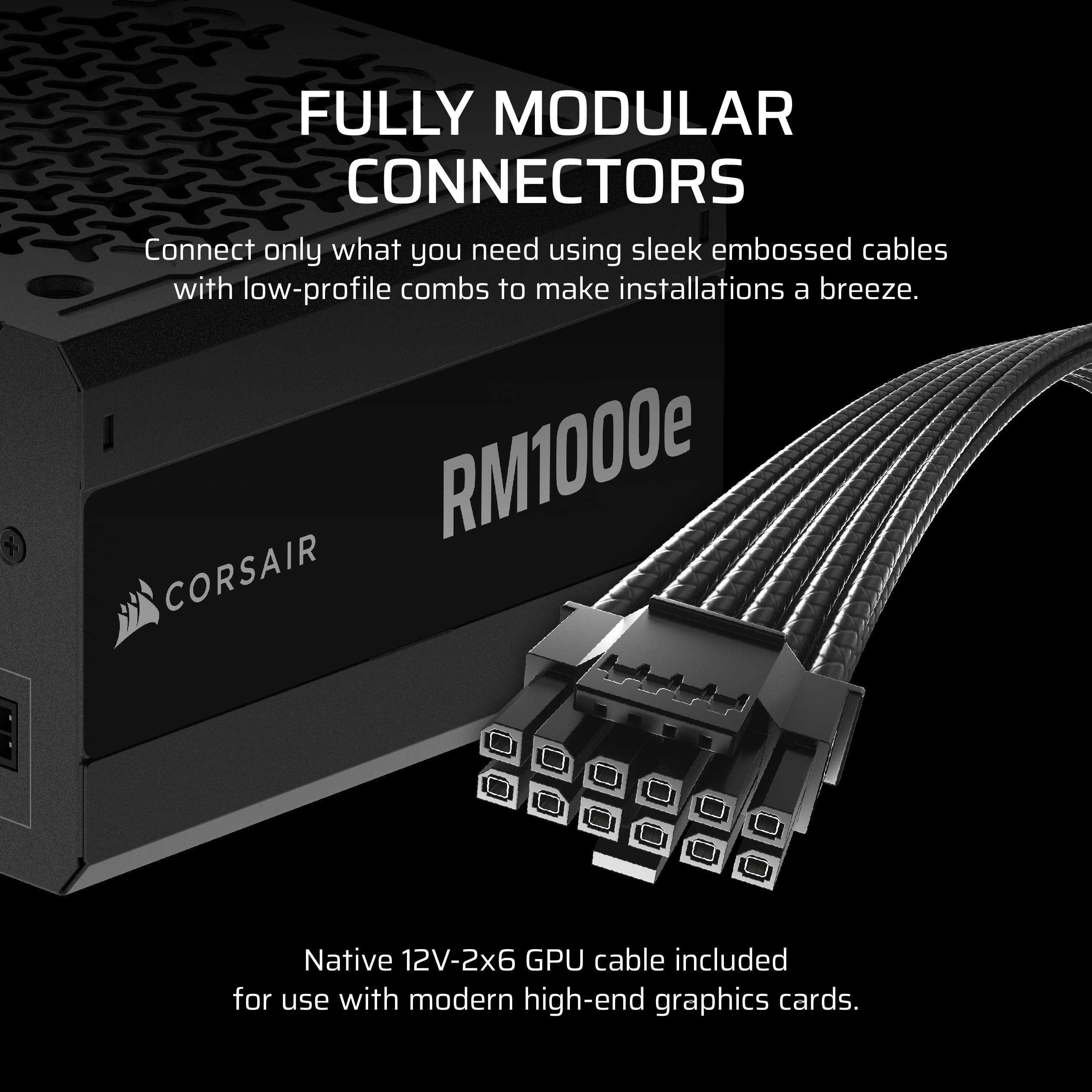 Foto 5 pulgar | Fuente De Alimentación Corsair Rm1000e (2025) 1000w Atx 3.1 Gold - Venta Internacional.