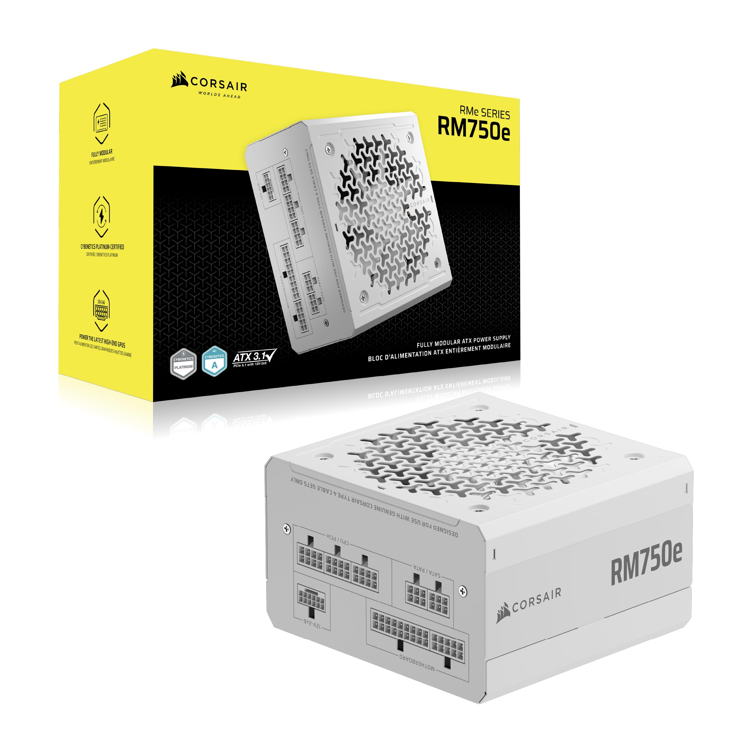Foto 8 pulgar | Fuente De Alimentación Corsair Rm750e (2025) Totalmente Modular 750w Blanca - Venta Internacional.