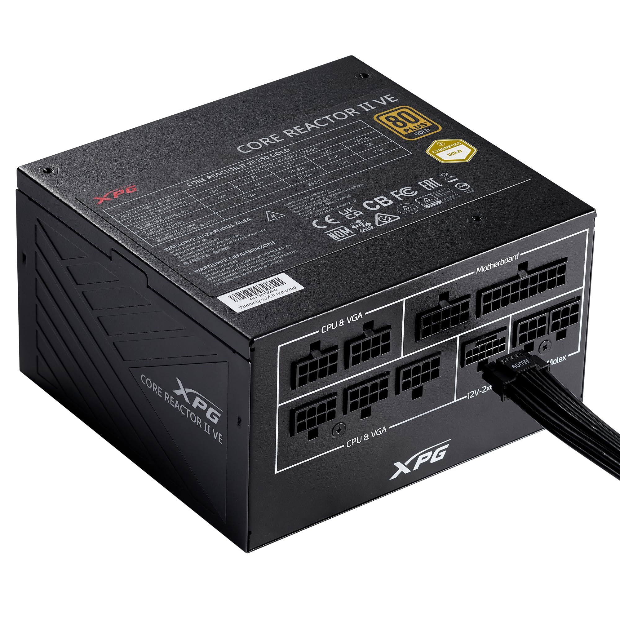 Foto 3 pulgar | Fuente De Alimentación Xpg Core Reactor Ii Ve 650w 80 Plus Gold - Venta Internacional.