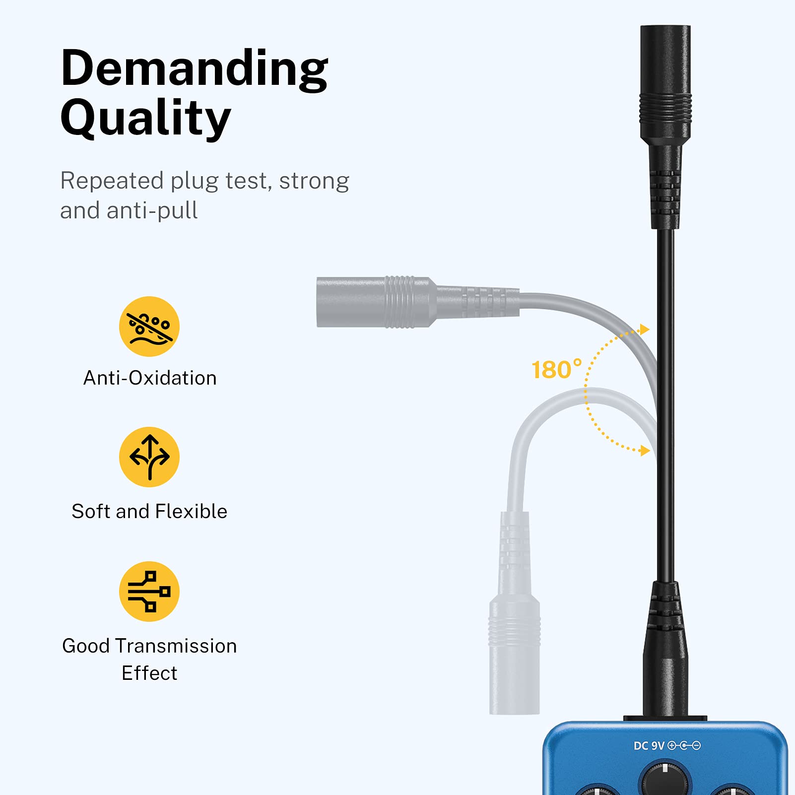 Foto 7 pulgar | Adaptador De Fuente De Alimentación Para Pedal De Guitarra Donner Dpa-100 9v Dc - Venta Internacional.